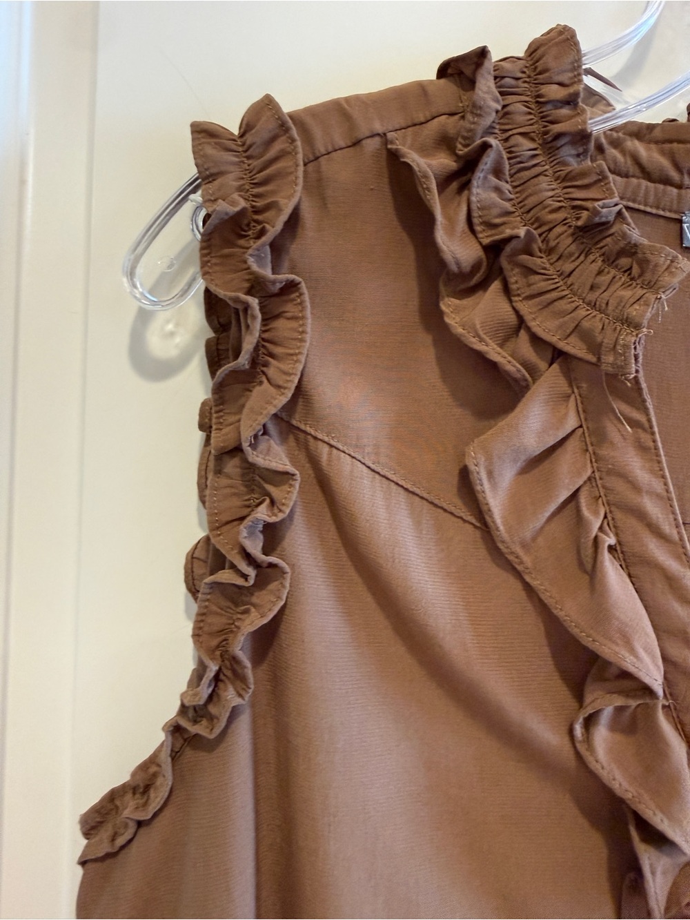 Wit & Wisdom Split Neck Ruffle Blouse - Picture 3 of 4
